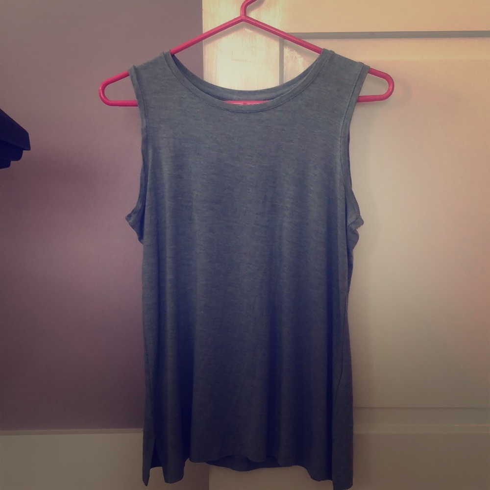 Cyan-ish Loose Tank Top